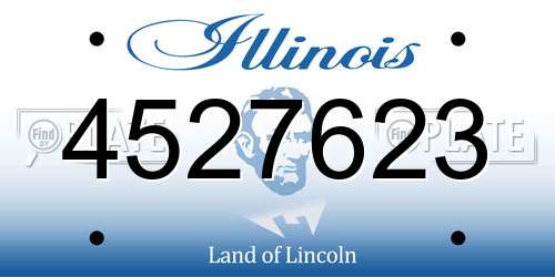 4527623 Illinois License Plate