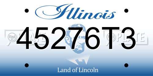 45276T3 Illinois License Plate