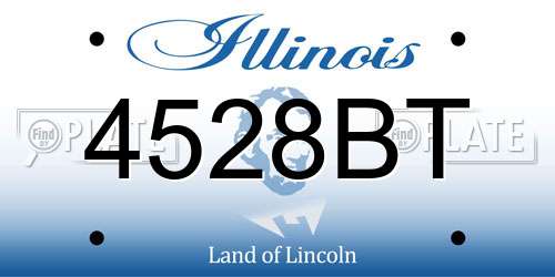 4528BT Illinois License Plate
