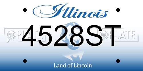 4528ST Illinois License Plate
