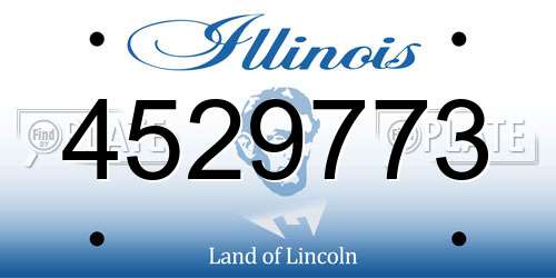 4529773 Illinois License Plate