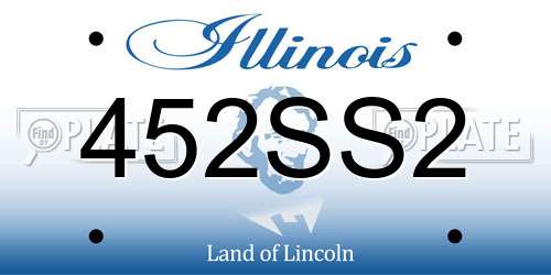 452SS2 Illinois License Plate