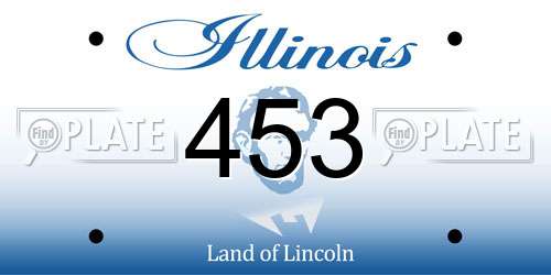 453 Illinois License Plate