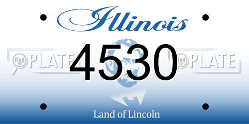 4530 Illinois License Plate