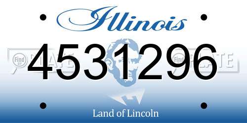 4531296 Illinois License Plate