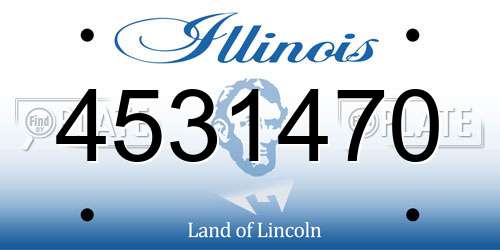 4531470 Illinois License Plate