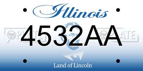 4532AA Illinois License Plate