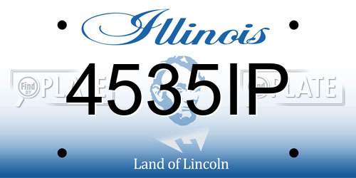 4535IP Illinois License Plate
