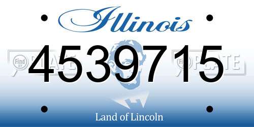 4539715 Illinois License Plate