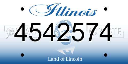 4542574 Illinois License Plate