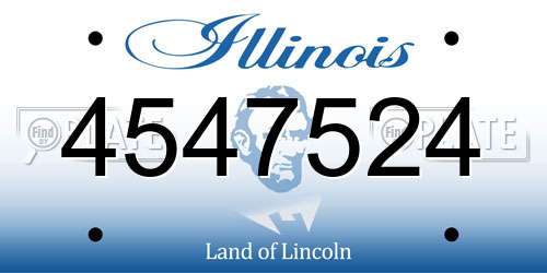 4547524 Illinois License Plate
