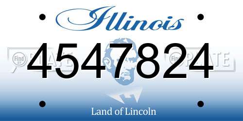 4547824 Illinois License Plate