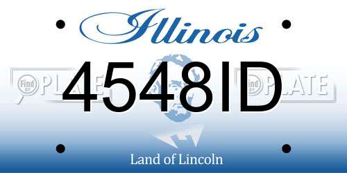 4548ID Illinois License Plate