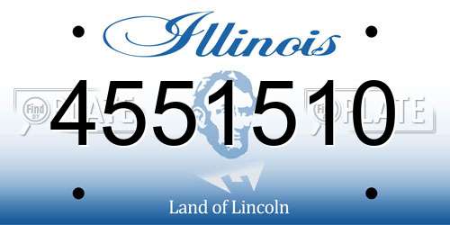4551510 Illinois License Plate