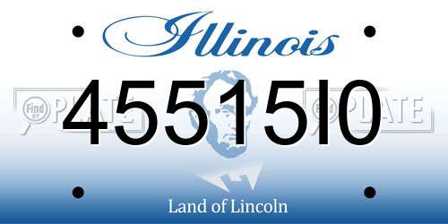 45515I0 Illinois License Plate