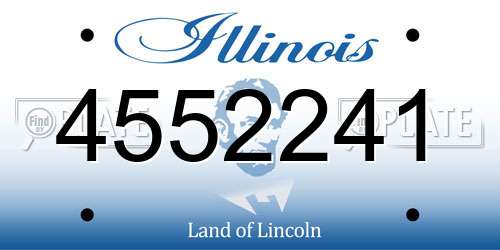 4552241 Illinois License Plate
