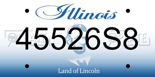 45526S8 Illinois License Plate