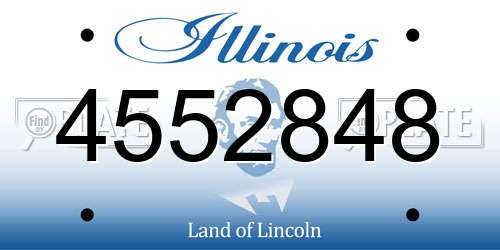 4552848 Illinois License Plate