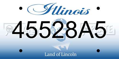 45528A5 Illinois License Plate