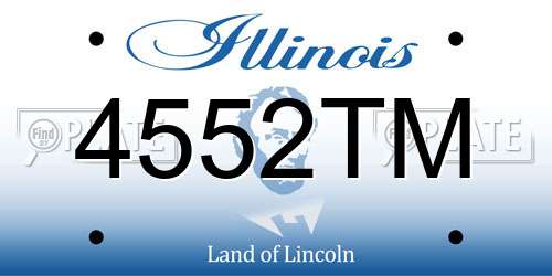 4552TM Illinois License Plate