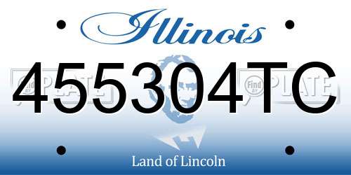 455304TC Illinois License Plate