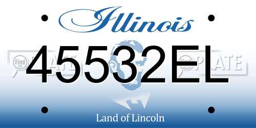 45532EL Illinois License Plate