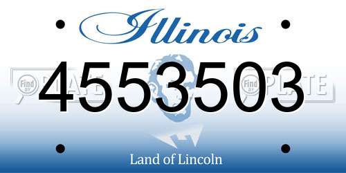 4553503 Illinois License Plate
