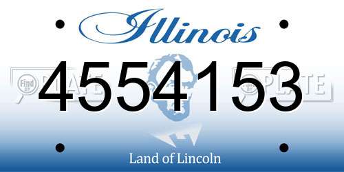 4554153 Illinois License Plate