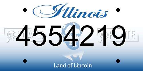 4554219 Illinois License Plate