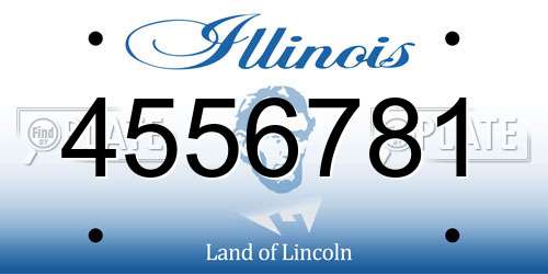 4556781 Illinois License Plate