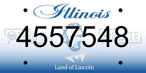 4557548 Illinois License Plate