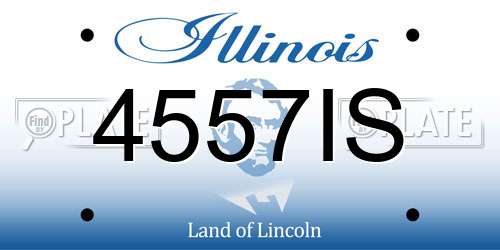 4557IS Illinois License Plate