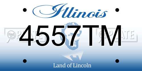 4557TM Illinois License Plate
