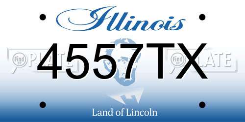 4557TX Illinois License Plate