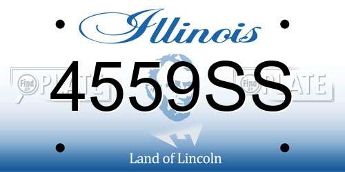 4559SS Illinois License Plate