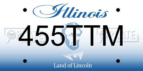 455TTM Illinois License Plate