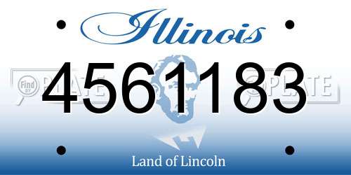 4561183 Illinois License Plate