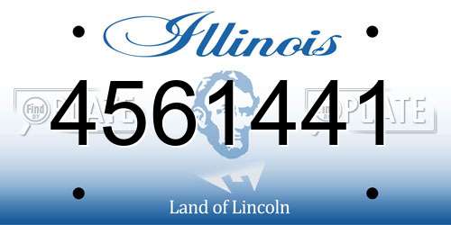 4561441 Illinois License Plate