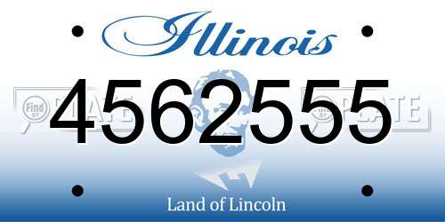 4562555 Illinois License Plate