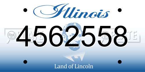 4562558 Illinois License Plate