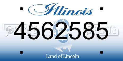 4562585 Illinois License Plate
