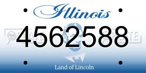 4562588 Illinois License Plate