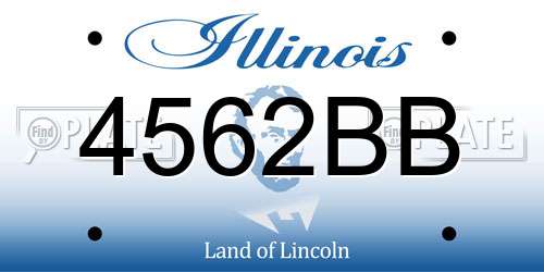 4562BB Illinois License Plate