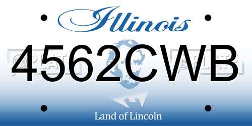 4562CWB Illinois License Plate