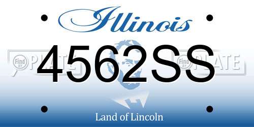 4562SS Illinois License Plate