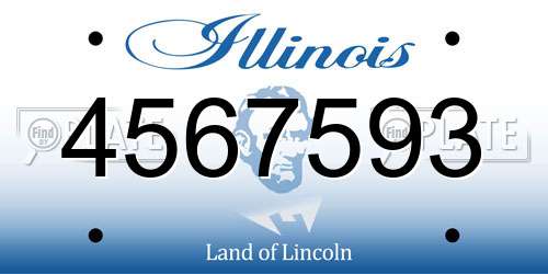 4567593 Illinois License Plate