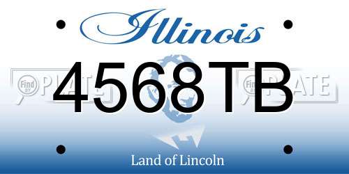 4568TB Illinois License Plate
