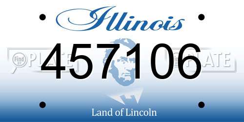 457106 Illinois License Plate
