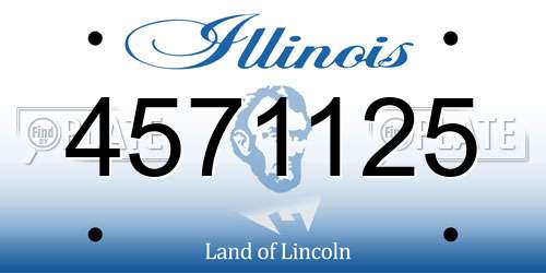 4571125 Illinois License Plate