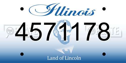 4571178 Illinois License Plate